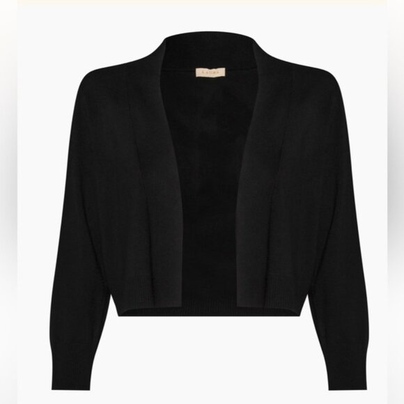 Laura Essential Open Front Bolero Cardigan Dark Navy Blue - Picture 3 of 9